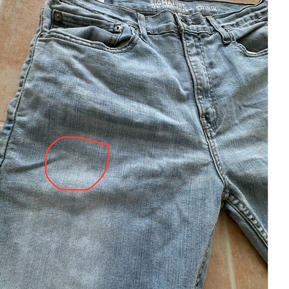 Signature by Levi Strauss & Co S37 /SLIM Jeans Men size 34X 30 (28" inseam) - Picture 11 of 12